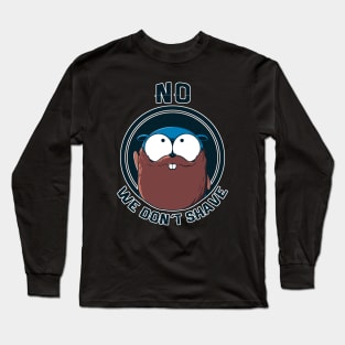 Golang Gopher Won't Shave Long Sleeve T-Shirt